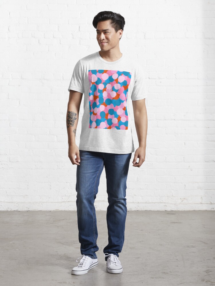 REGULAR-FIT T-SHIRT IN COTTON WITH PAINT BRUSHSTROKE EFFECT
