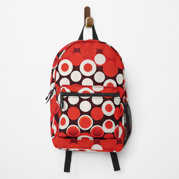 Item preview, red geometric circles pattern designed and sold by QuikiPatterns.