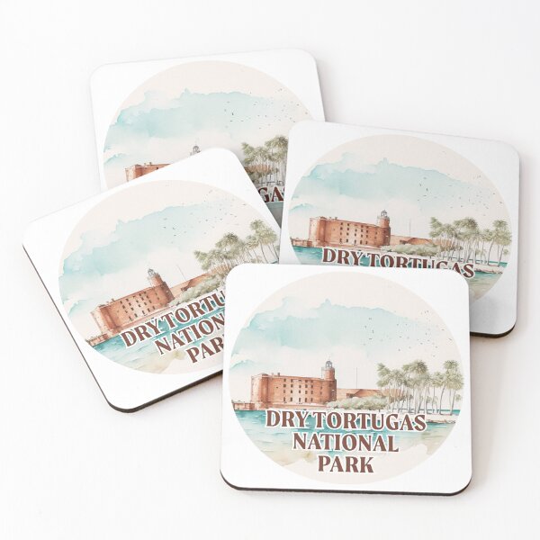 Item preview, Dry Tortugas National Park Boho Watercolor Circle designed and sold by PikoApparel.