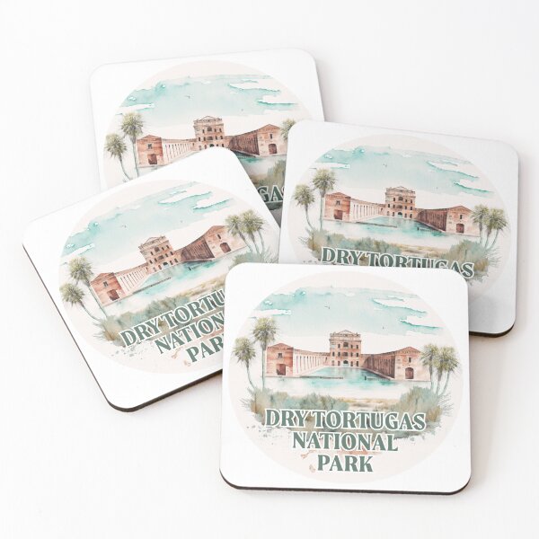 Item preview, Dry Tortugas National Park Boho Watercolor Circle designed and sold by PikoApparel.