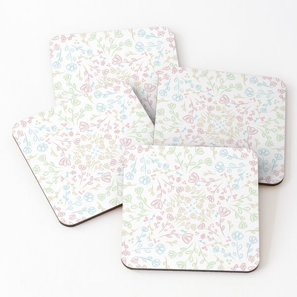 Item preview, Spring Delicate Floral Pattern - white background  designed and sold by AlinaSCorner.