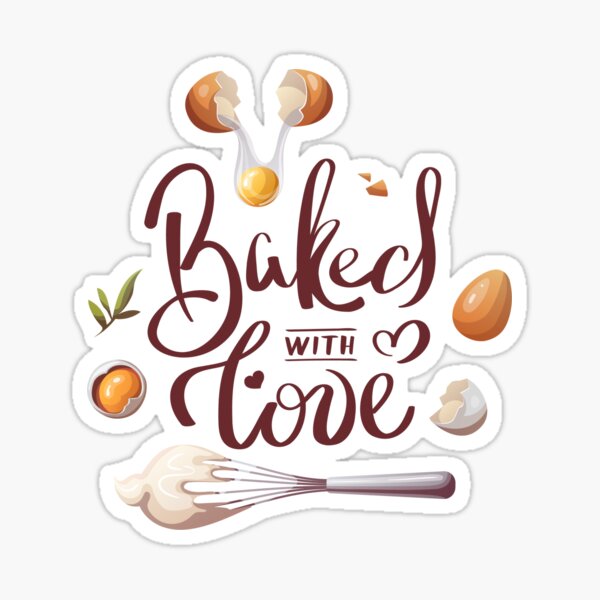 Christmas Cookie Baked With Love Stickers — Party Beautifully