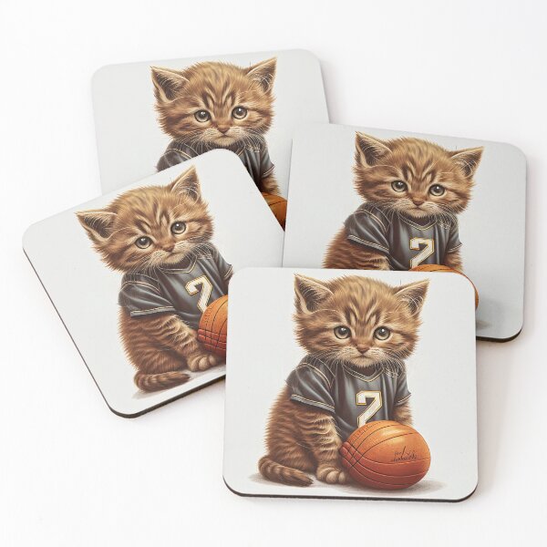 Item preview, Basketball player kitten designed and sold by AloneARTS.