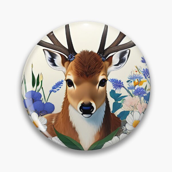 Item preview, Art nouveau deer portrait designed and sold by ChaosEdits.