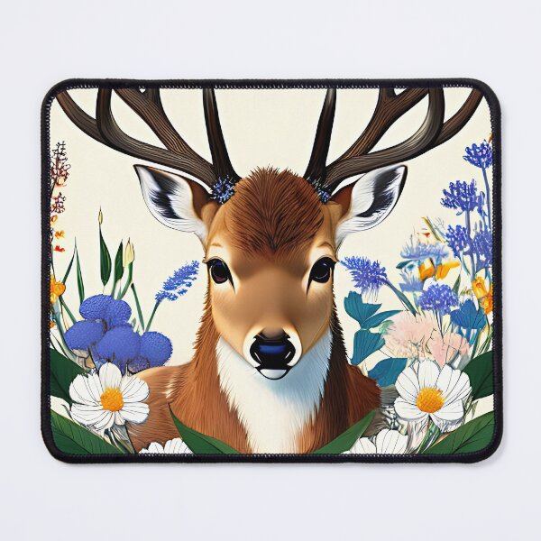 Item preview, Art nouveau deer portrait designed and sold by ChaosEdits.