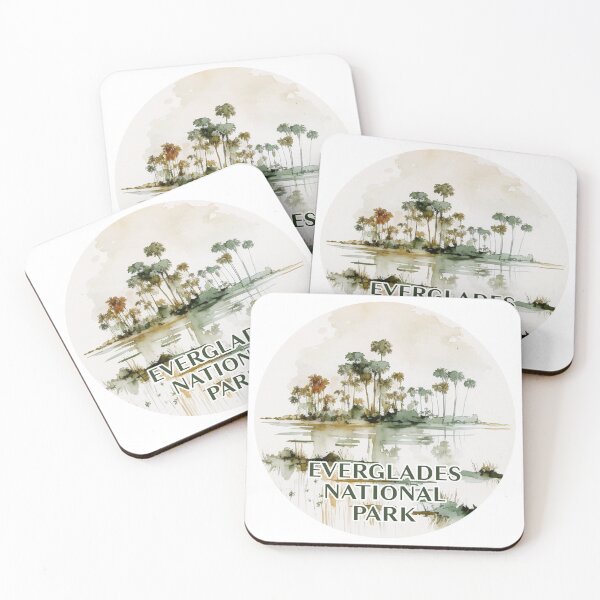Item preview, Everglades National Park Boho Watercolor Circle designed and sold by PikoApparel.