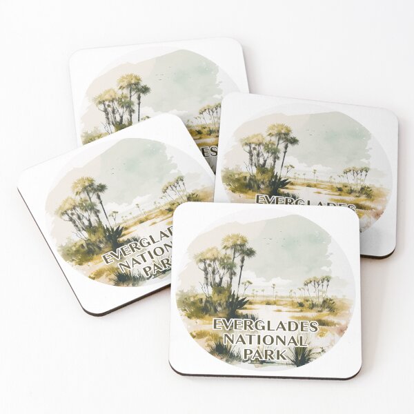 Item preview, Everglades National Park Boho Watercolor Circle designed and sold by PikoApparel.