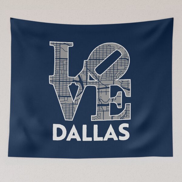 Item preview, Love Dallas City Map Dallas 214 designed and sold by pixeljamz.