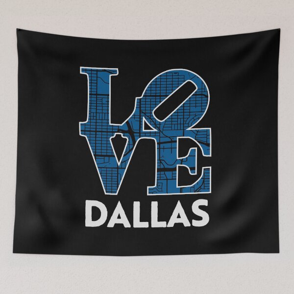 Item preview, Love Dallas City Map Dallas 214 designed and sold by pixeljamz.