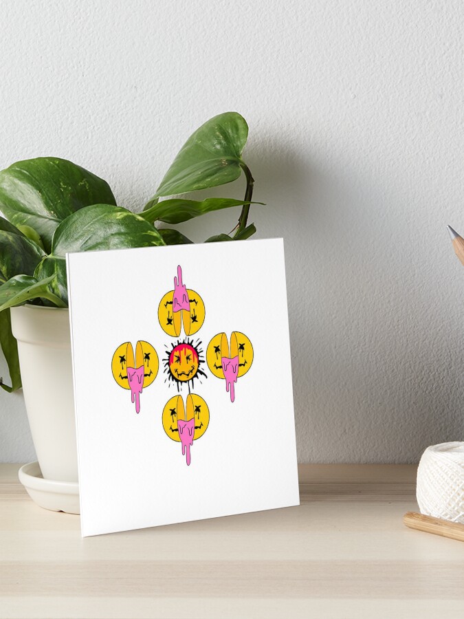 Sad cursed emoji Art Board Print for Sale by jenmish