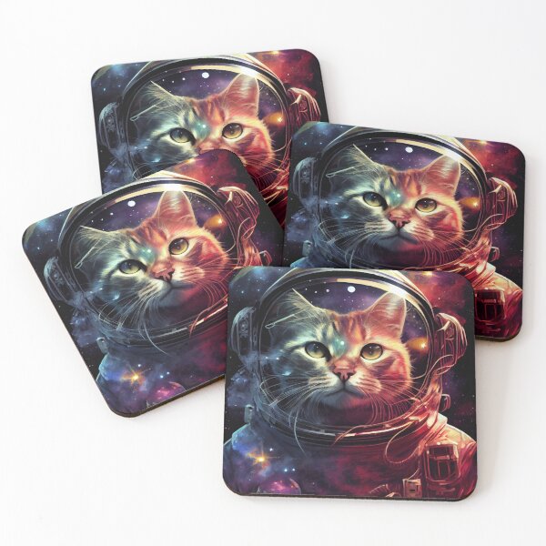 Item preview, Cosmic Whiskers Trippy Cat designed and sold by mcmtdesigns.