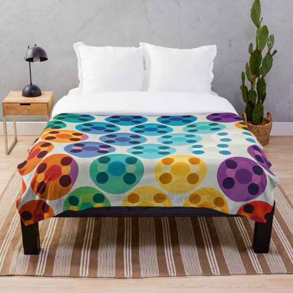 Item preview, geometric pattern colored circles designed and sold by QuikiPatterns.
