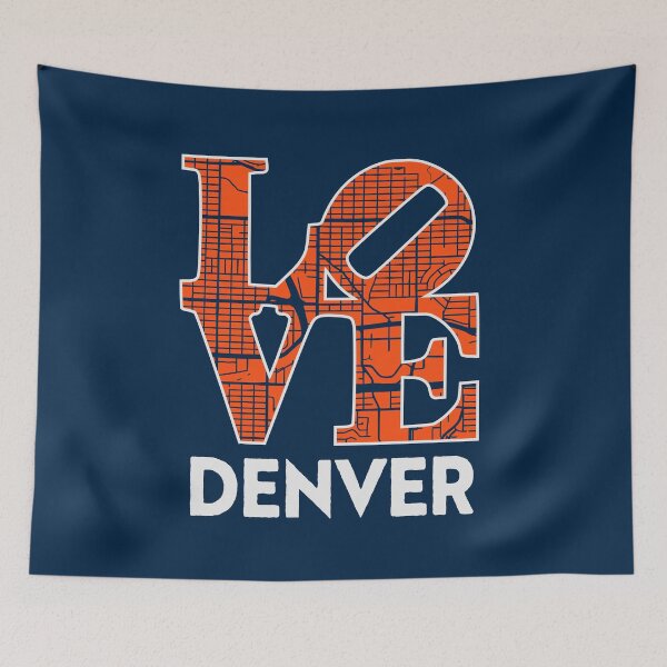 Item preview, Love Denver City Map Denver 303 designed and sold by pixeljamz.