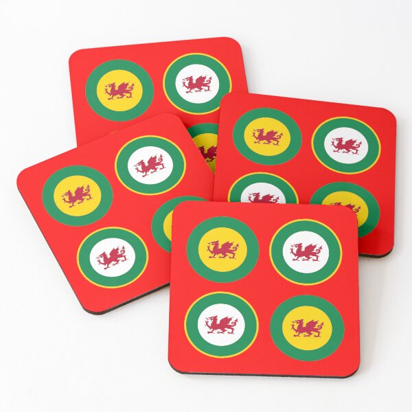 Item preview, Wales/Cymru Roundel repeat pattern/sticker set designed and sold by ModSupporters.