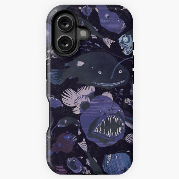 Item preview, Deep sea fish in cool colors designed and sold by Wondroustrange.