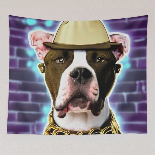 Item preview, The Godpupfather - Pitbulls of New York - Gangster pitbull dog designed and sold by WBP Mart.