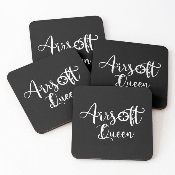 Item preview, Airsoft Queen white text with a crosshair, for the female airsoft lovers designed and sold by EmeraldeaArt.