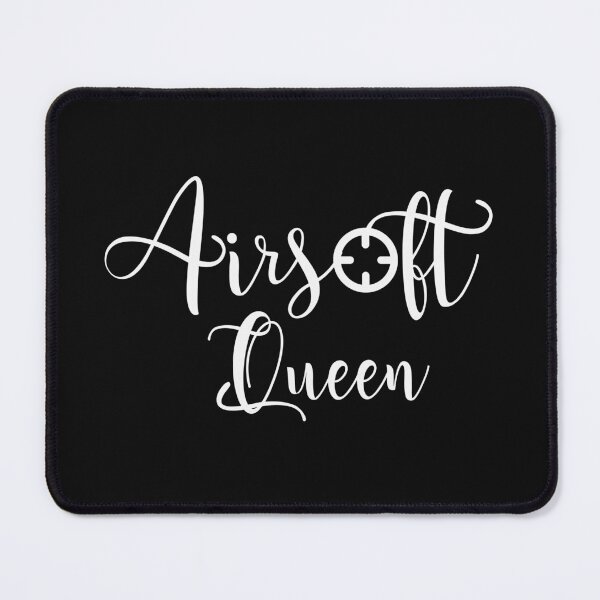 Item preview, Airsoft Queen white text with a crosshair, for the female airsoft lovers designed and sold by EmeraldeaArt.