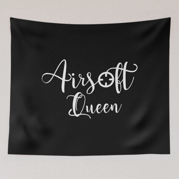 Item preview, Airsoft Queen white text with a crosshair, for the female airsoft lovers designed and sold by EmeraldeaArt.