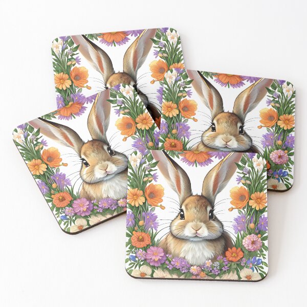 Item preview, Bunny and flowers designed and sold by ChaosEdits.