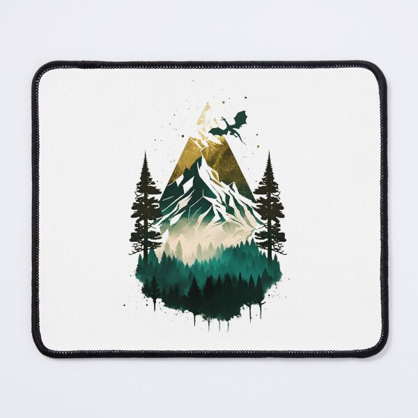 Item preview, The Lonely Mountain - Geometric - Dragon II - Fantasy designed and sold by Fenay Designs.