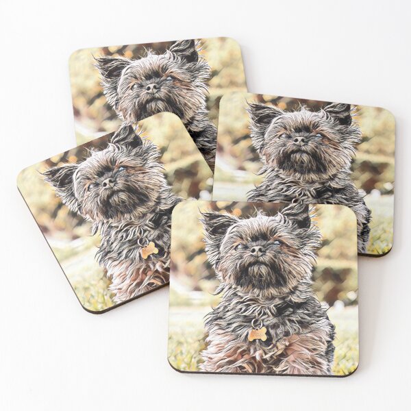 Item preview, Sunrise Affenpinscher Dog Print designed and sold by TheWildFlix.