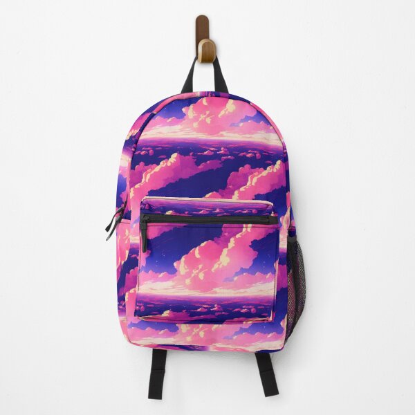 Item preview, Cloudy Sky in Yellow, Pink and Purple - Online Cyberpunk Vector Landscape designed and sold by Fine Prints.