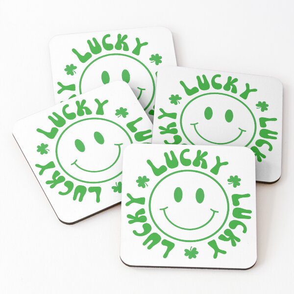 Item preview, Tri lucky lucky lucky vibes shamrock happy face - st Patrick’s day designed and sold by dmentes.