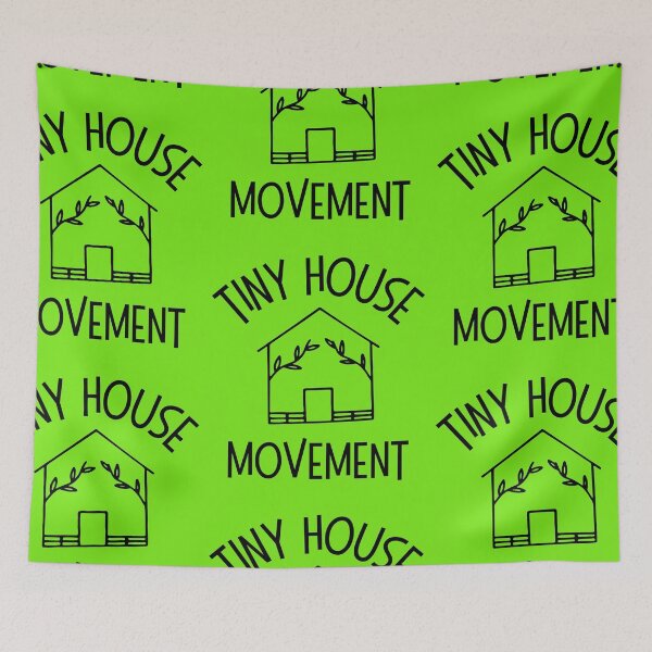 Item preview, Tiny House Movement Cute Black Drawing Design designed and sold by EarthArtDesigns.