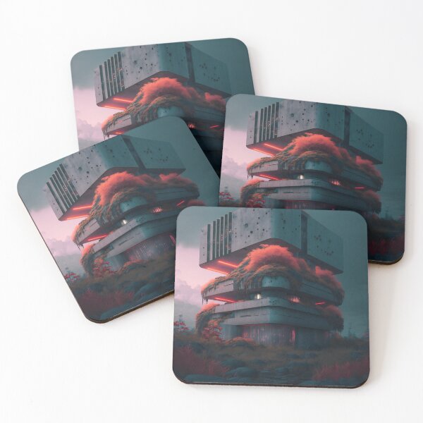 Item preview, A Fungal Invasion: When The Last of fungUs Meets Futuristic Brutalism designed and sold by BrutalistWorld.