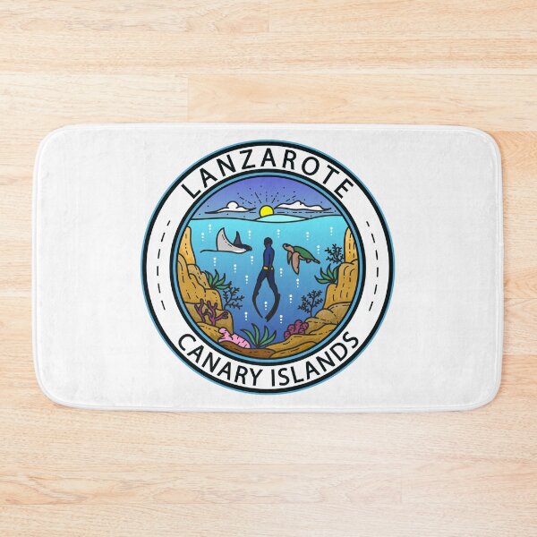 Item preview, Lanzarote Canary Islands Scuba Badge designed and sold by KrisSidDesigns.