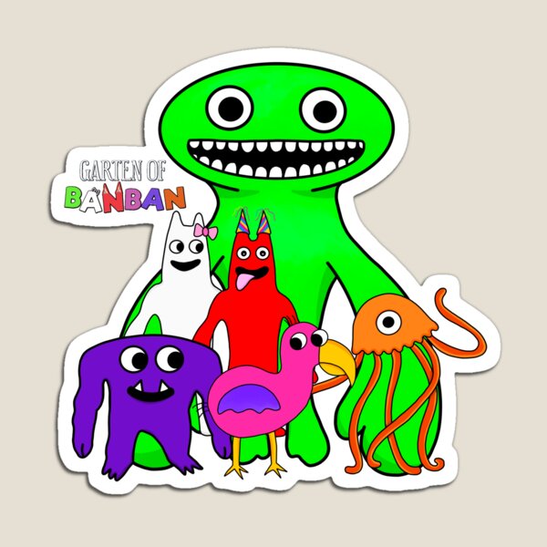 Garten of banban group all characters!" Magnet for Sale by TheBullishRhino  | Redbubble