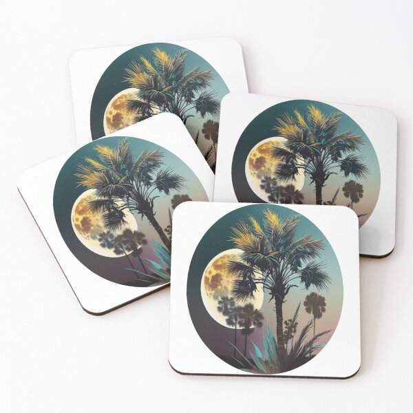 Item preview, Cute Saw Palmetto & Moon  designed and sold by R-Digits ⭐⭐⭐⭐⭐.