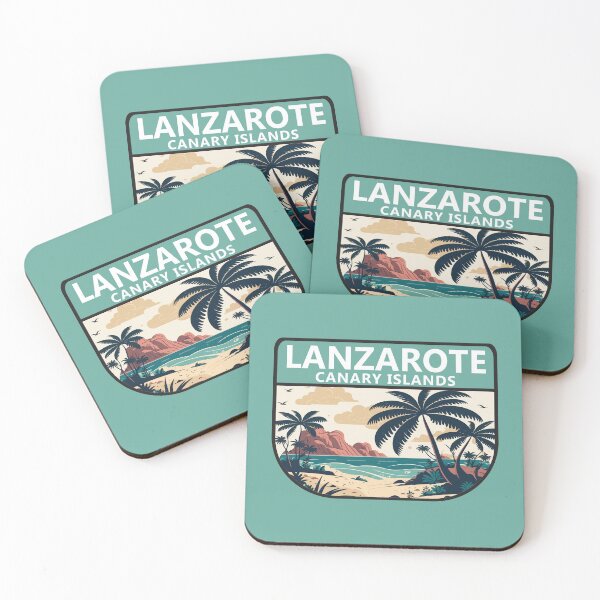 Item preview, Lanzarote Canary Islands Retro Emblem designed and sold by KrisSidDesigns.