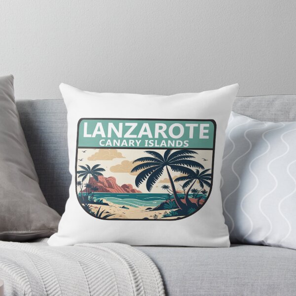 Item preview, Lanzarote Canary Islands Retro Emblem designed and sold by KrisSidDesigns.
