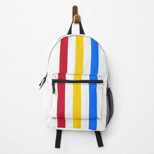 Item preview, Jackie Racing Stripes Red Blue Gold 70s GP fashion design designed and sold by ModSupporters.