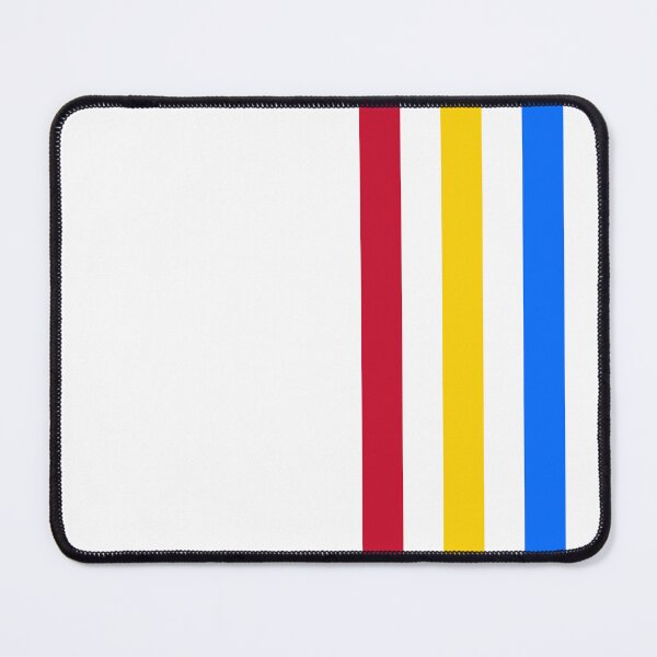 Item preview, Jackie Racing Stripes Red Blue Gold 70s GP fashion design designed and sold by ModSupporters.