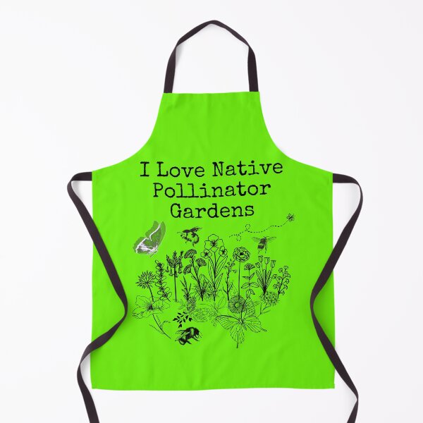 Item preview, I Love Native Pollinator Gardens Line Drawing Design designed and sold by EarthArtDesigns.
