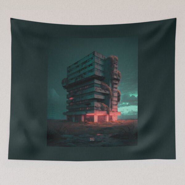 Item preview, A Post-Apocalyptic Masterpiece: The Brutalism and Fungi that Defy Time designed and sold by BrutalistWorld.