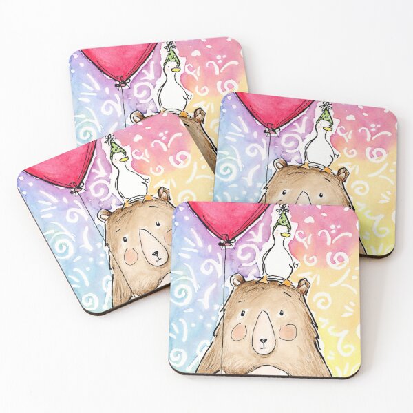 Item preview, Happy Birthday - Bear and Duck designed and sold by Amy Preveza.