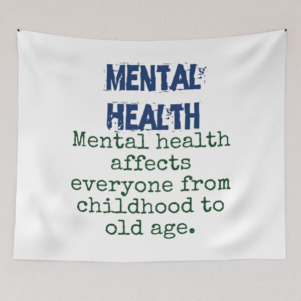 Item preview, Mental Health Affects Everyone - Mental Health Quote designed and sold by CrankyOldDude.