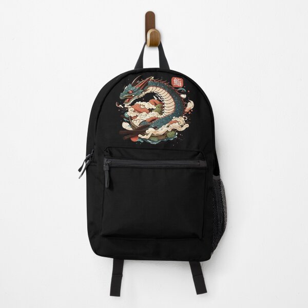 Item preview, Dragon and Sushi Funny Food Retro Anime Lover Japanese designed and sold by SecretDicer.