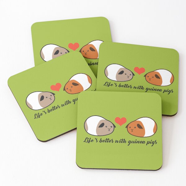 Item preview, Life's better with guinea pigs - Love designed and sold by RatArt Designs.