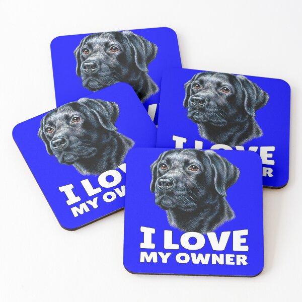 Item preview, Black Labrador Retriever Gifts I Love My Owner  designed and sold by fantasticdesign.
