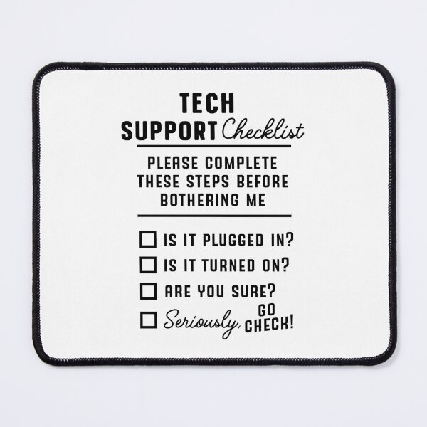 Item preview, Tech support checklist designed and sold by kaellyana.