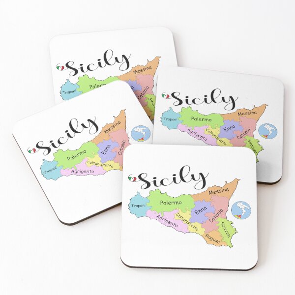 Item preview, I Love Sicily - Provinces of Sicily designed and sold by molamode.