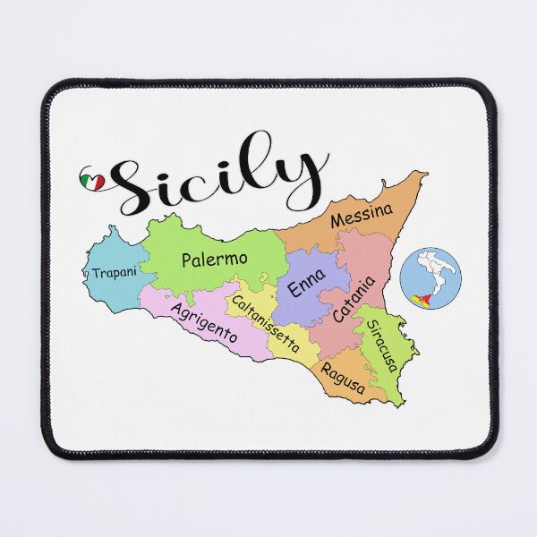 Item preview, I Love Sicily - Provinces of Sicily designed and sold by molamode.