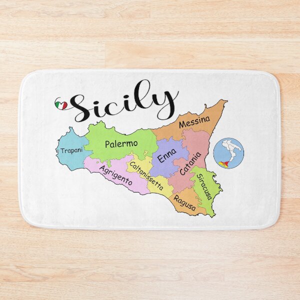 Item preview, I Love Sicily - Provinces of Sicily designed and sold by molamode.