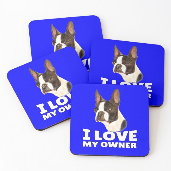 Item preview, Boston Terrier Dog I Love My Owner designed and sold by fantasticdesign.