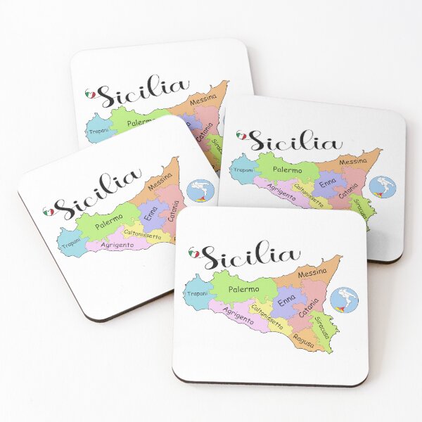 Item preview, I Love Sicilia - Provinces of Sicilia designed and sold by molamode.